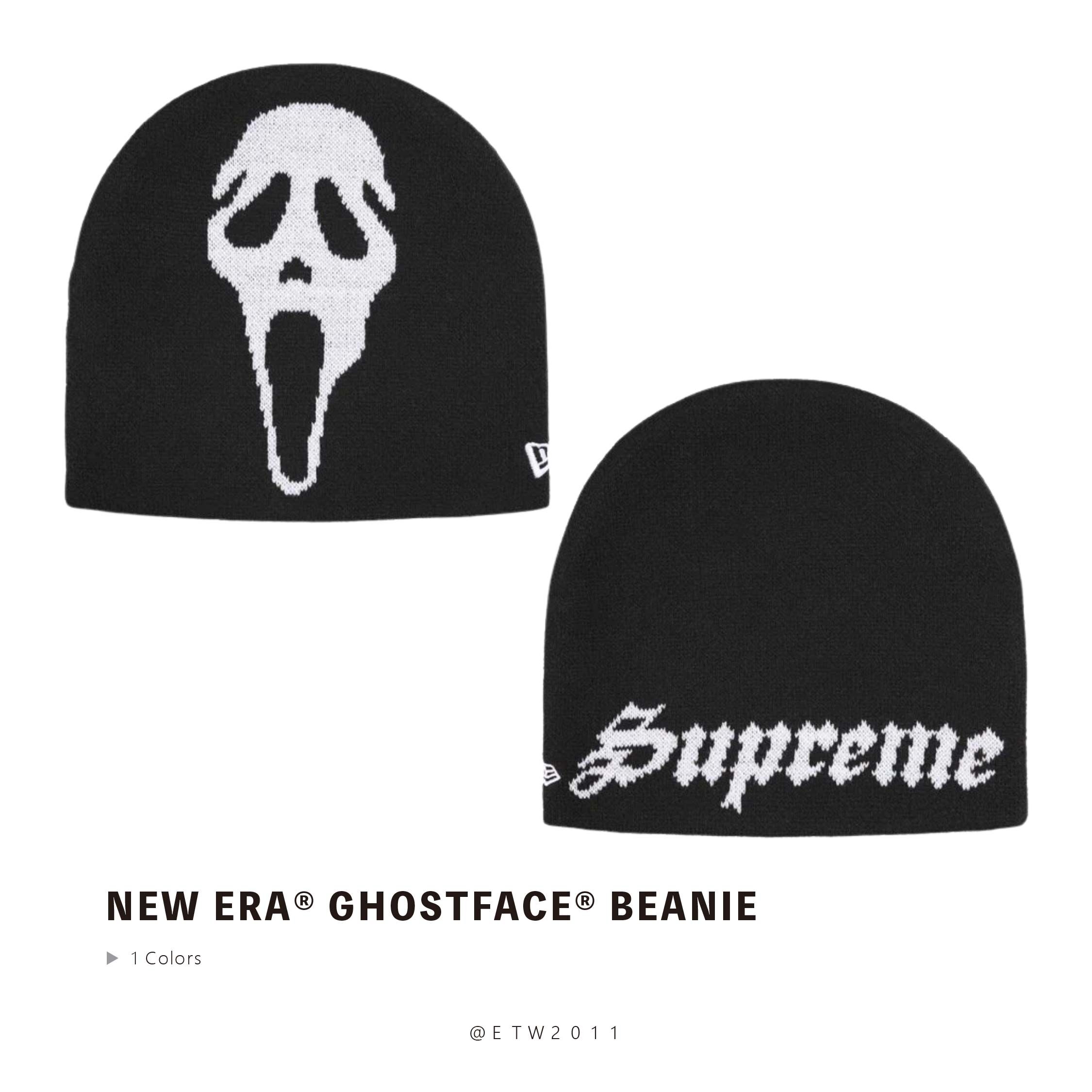 ☆ETW☆【EASY TO WEAR】SUPREME 26SS NEW ERA® GHOSTFACE® BEANIE 毛帽 驚聲尖叫 聯名 鬼臉 冷帽