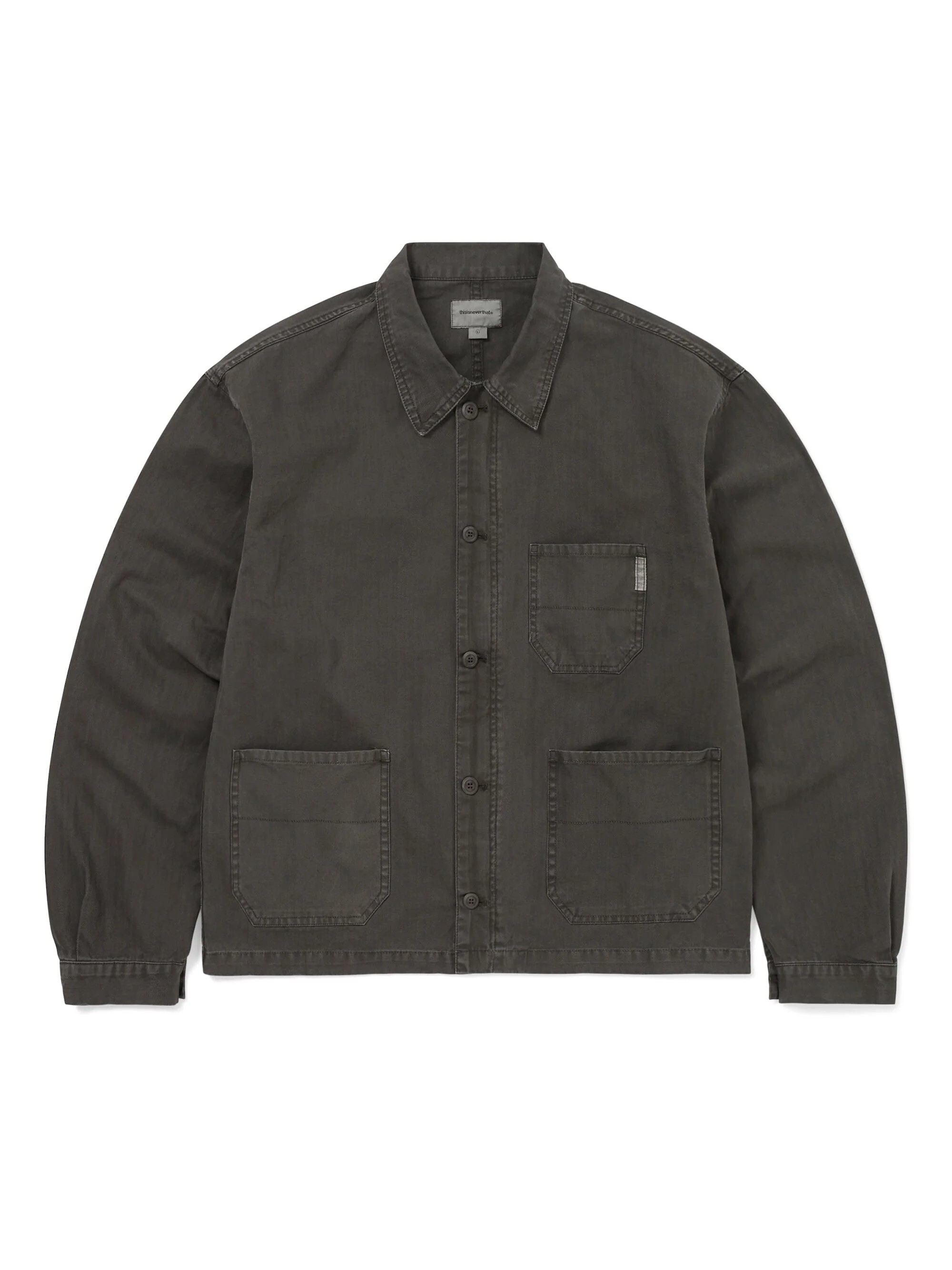 -(E14a02)-THISISNEVERTHAT HBT WASHED JACKET 水洗外套 工裝 藍/炭灰色-TN261WOWLS03