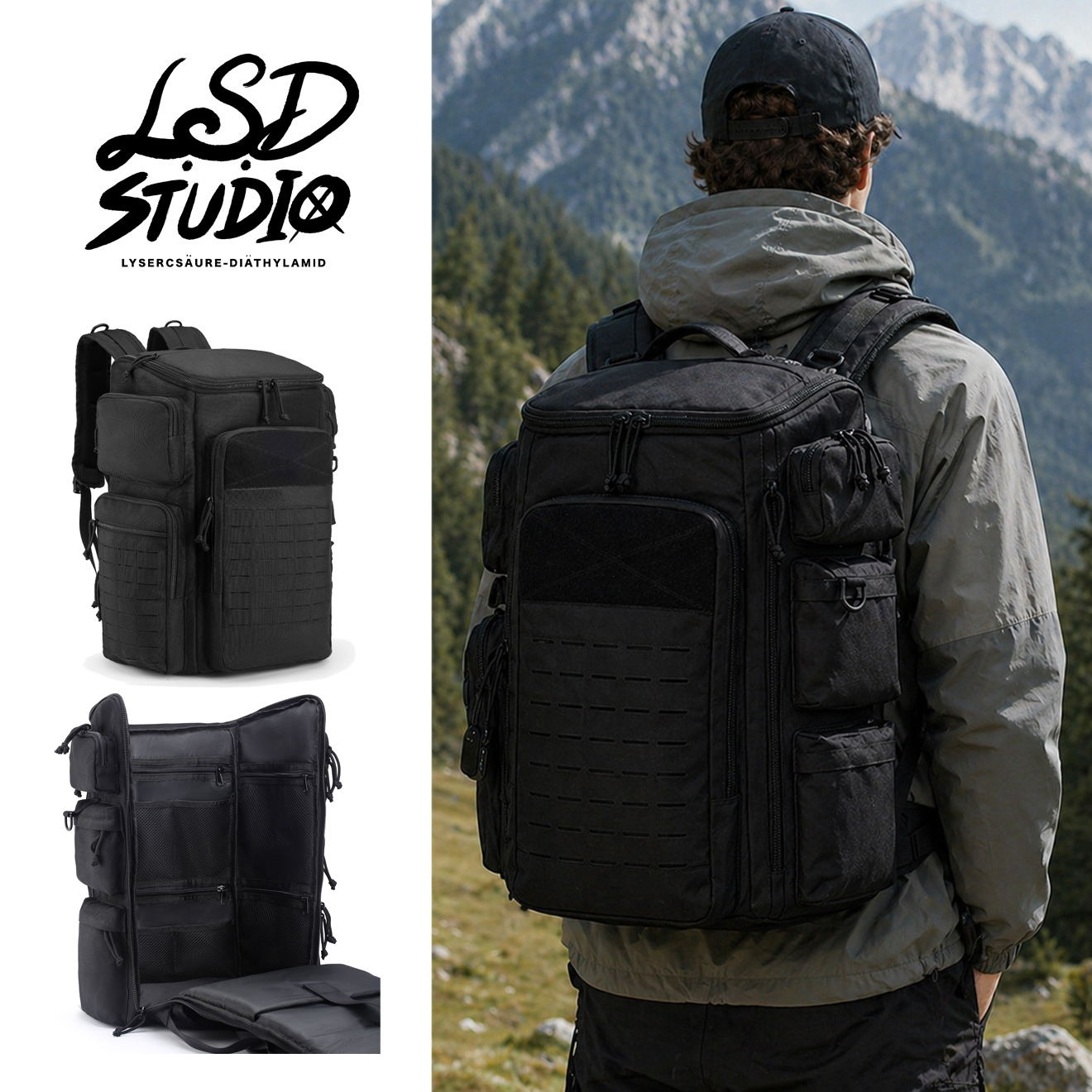 多口袋設計 x 全展開|收納狂專用旅行後背包【BGLG24】