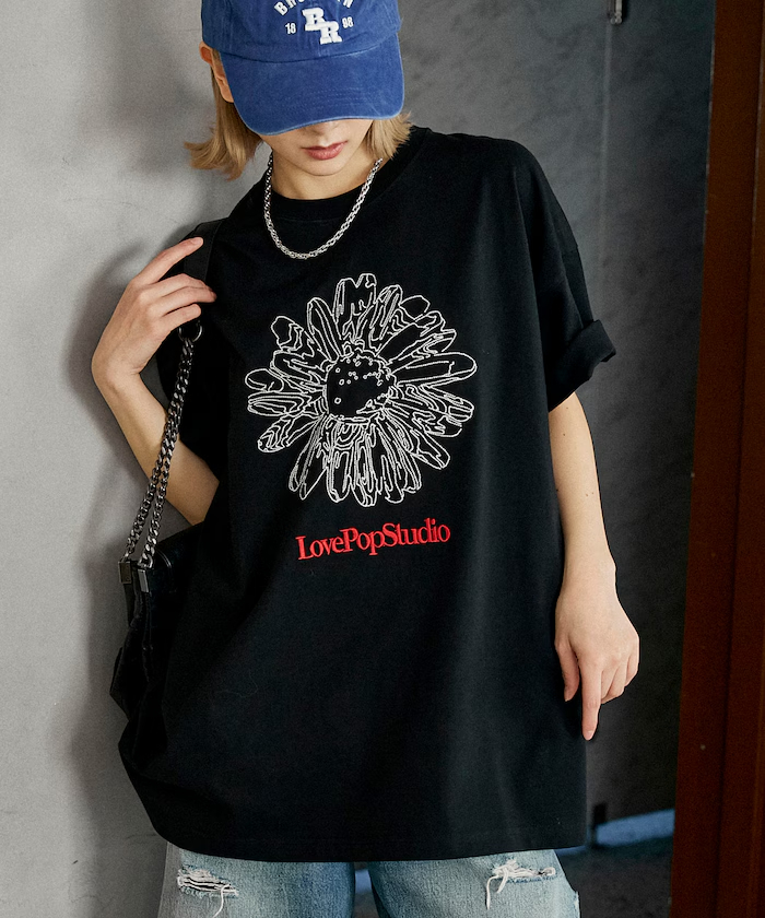 <預購> PUBLUX LOVE POP STUDIO 花卉刺繡限定T卹
