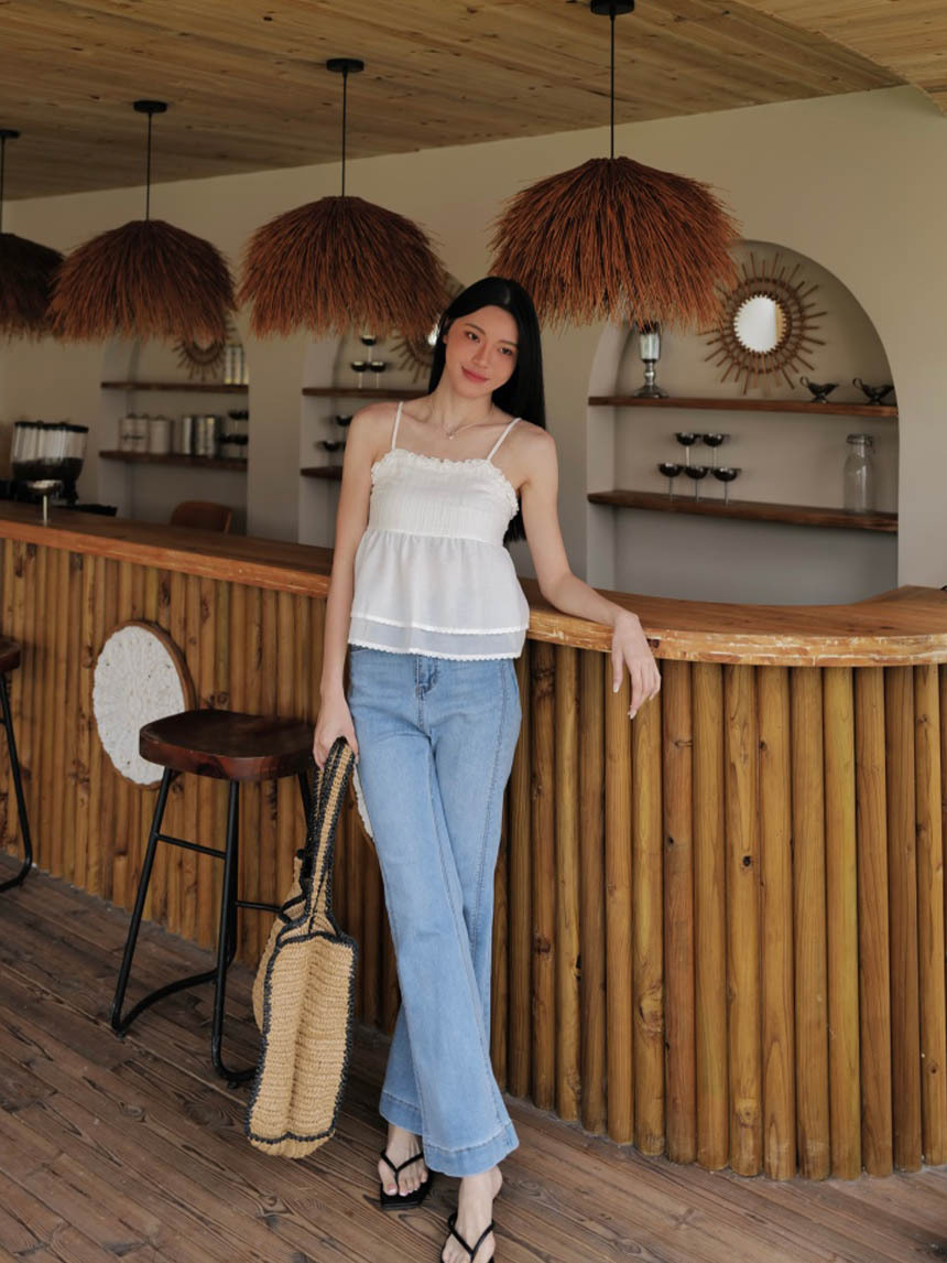 蕾絲拼接背心*2色