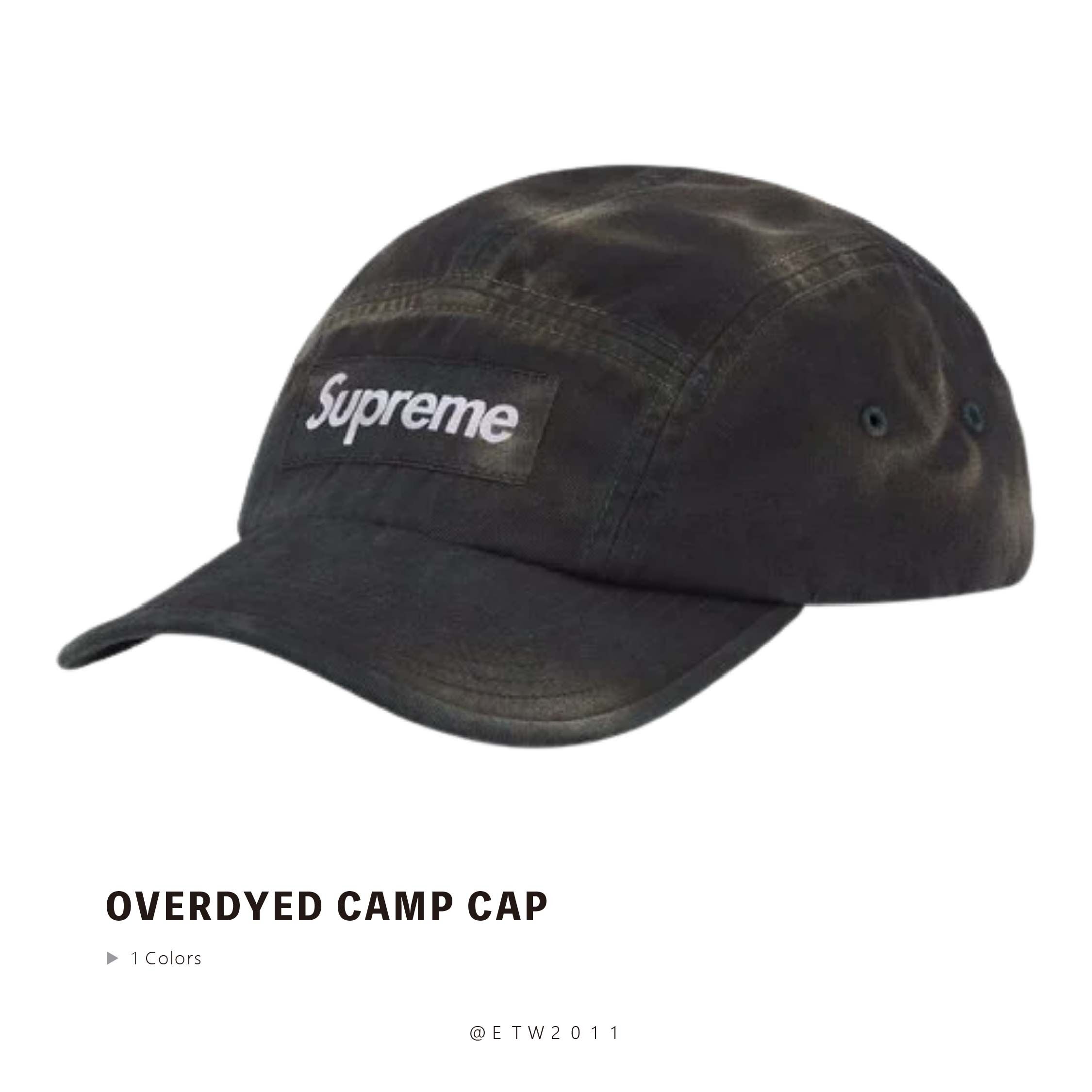 ☆ETW☆【EASY TO WEAR】SUPREME 26SS OVERDYED CAMP CAP 做舊 仿舊 老帽 五分帽