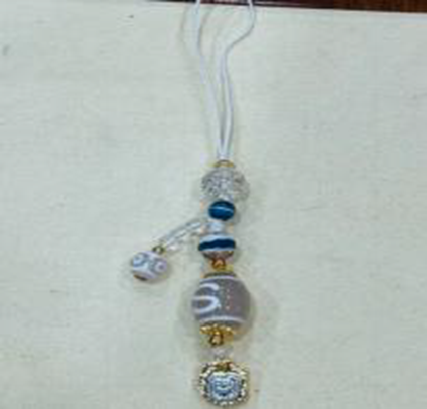 YZ003 雪域金錢勾手機掛