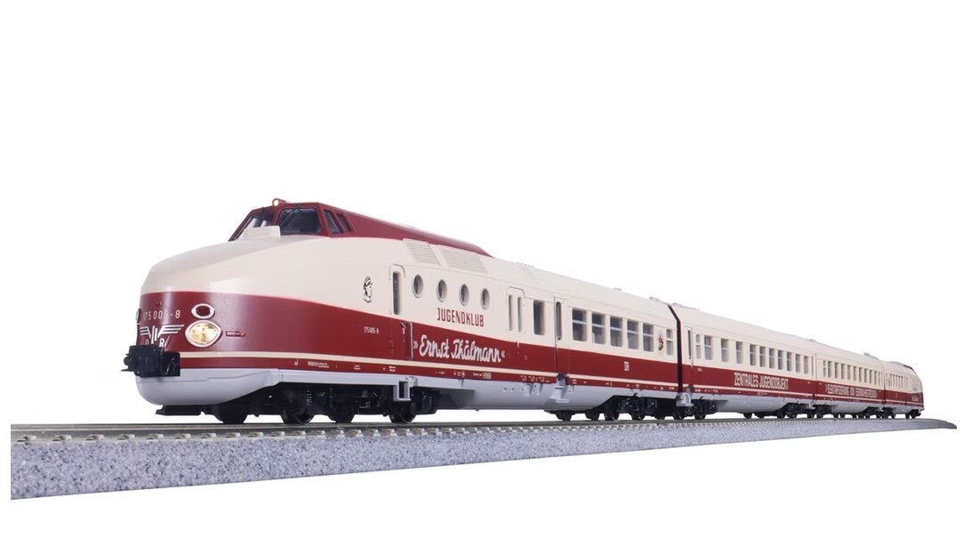 Kato 30-734-1 HO規 BR 175 “恩斯特·台爾曼” DR 四節車廂套裝