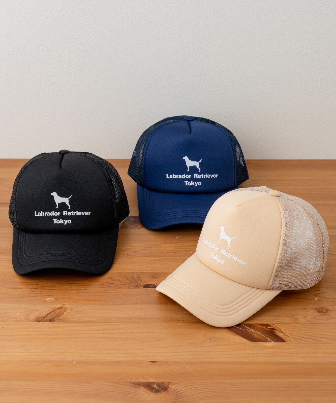 [日本直送] Labrador Retriever Tokyo 經典拉布拉多標誌網帽 Trucker Cap - 3色可選 | 日系休閒穿搭必備 (預購截單日：5月9日）[約5月下旬到貨]