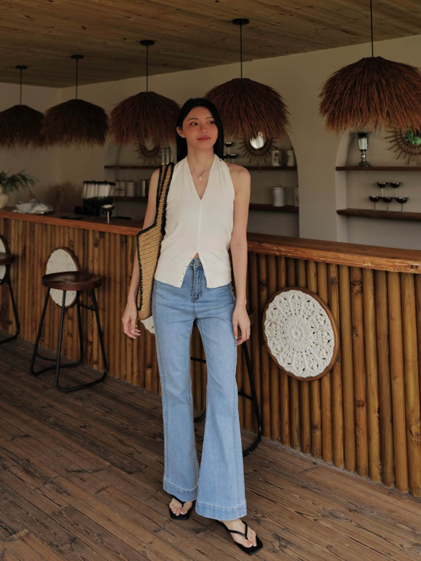 彈力喇叭褲*2色