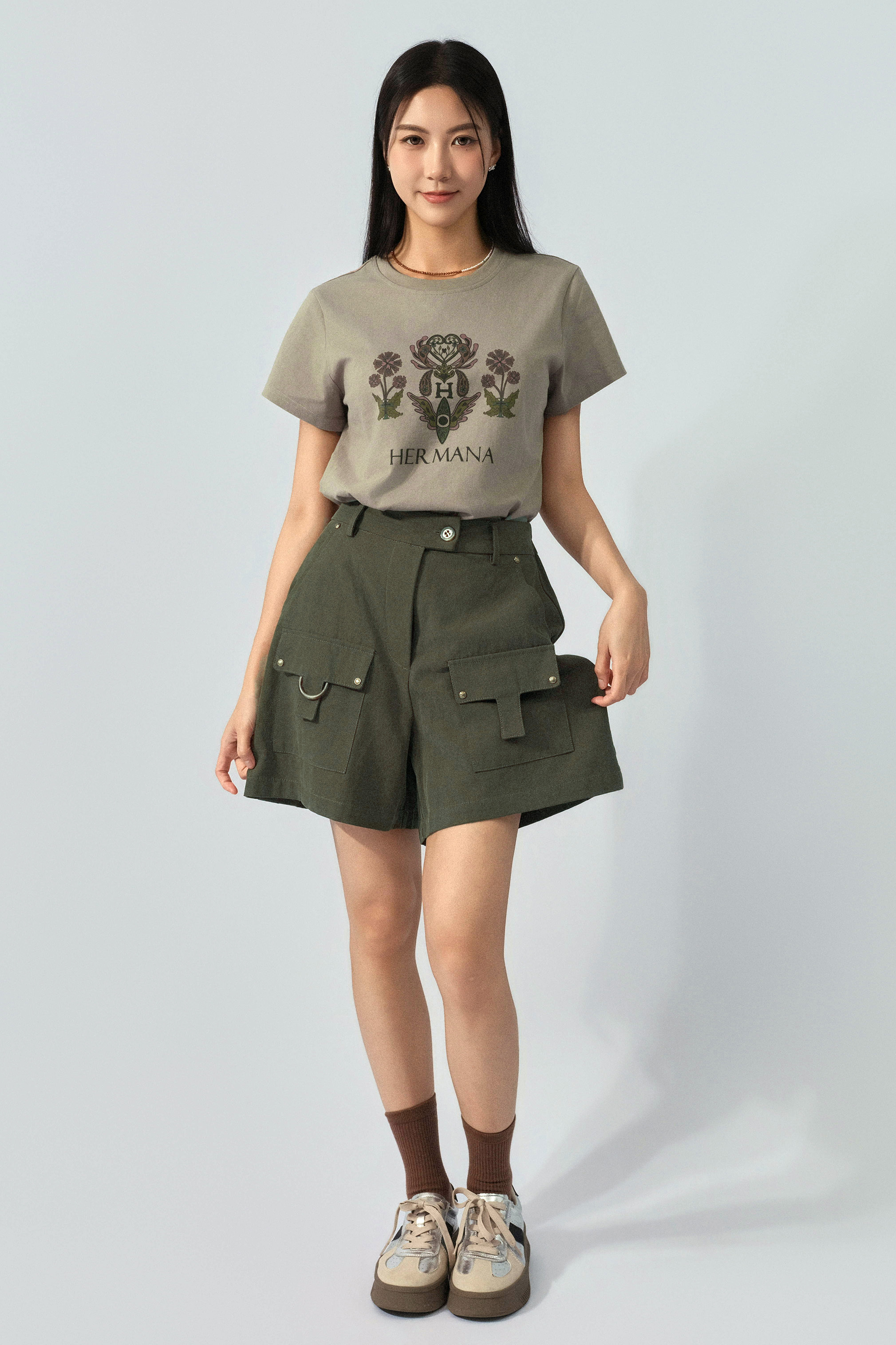 D扣前軍袋短褲（預購產品）