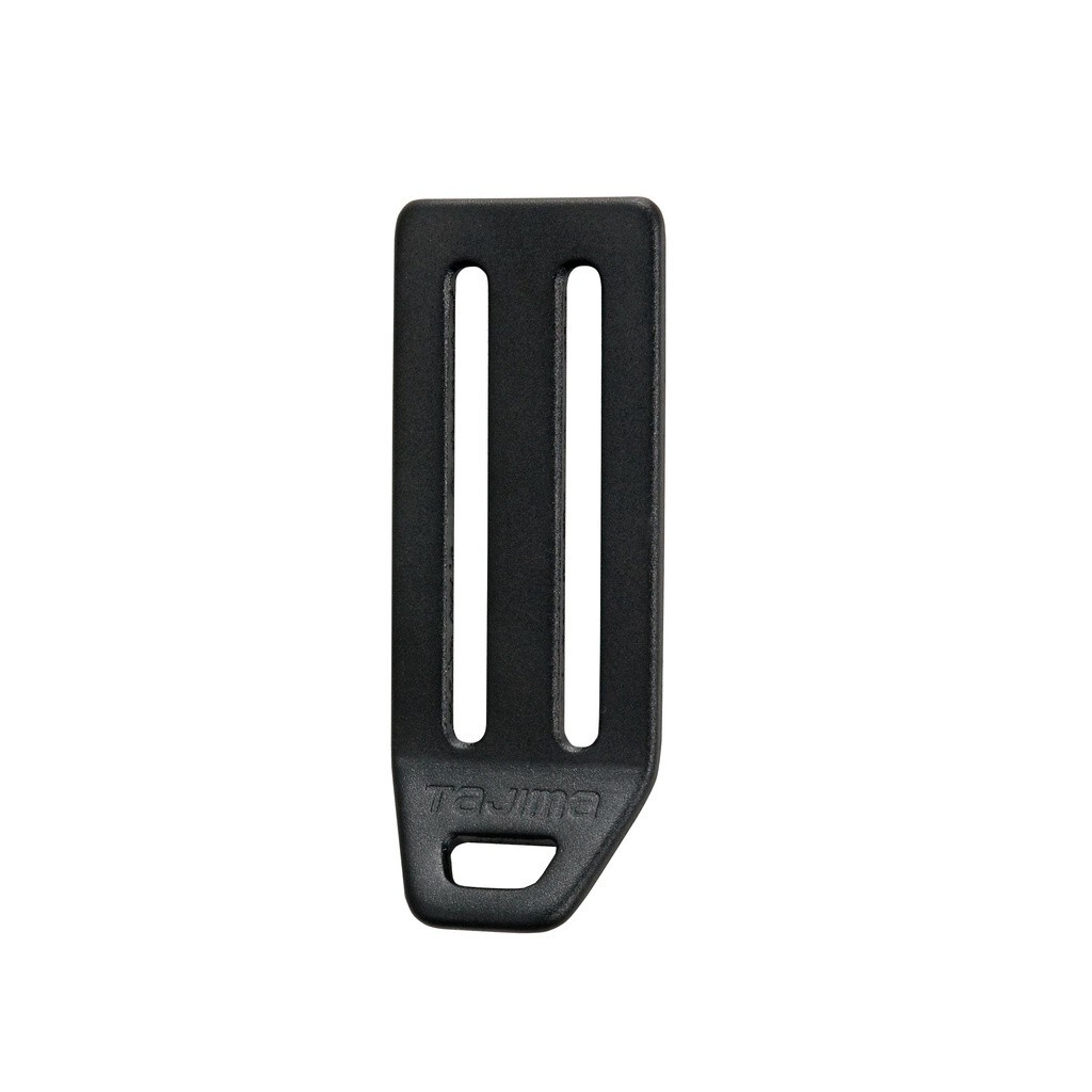 TAJIMA腰帶L型D環擋片(鋁合金兩洞-黑) TA-LAD2BK