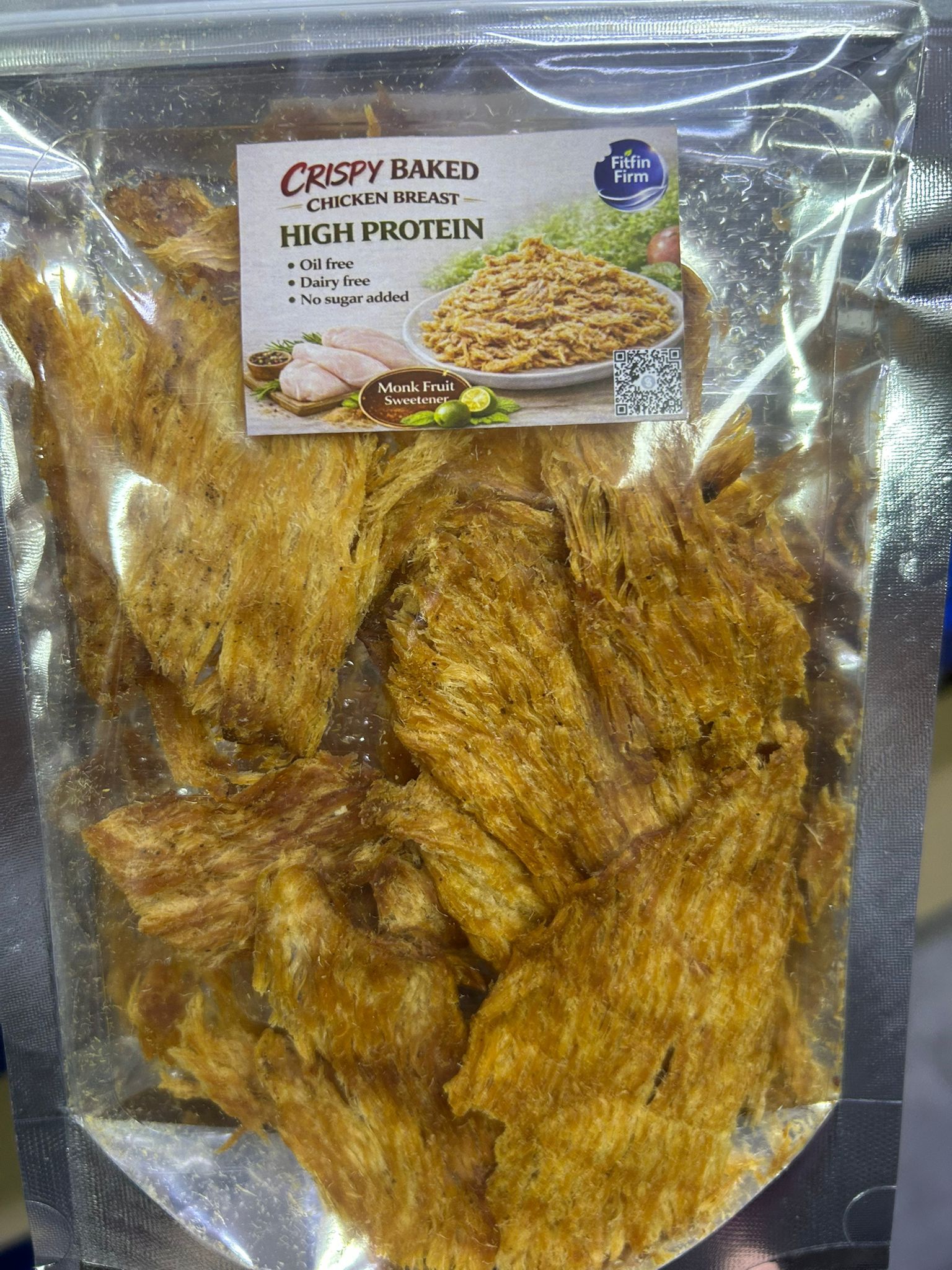 Fitfin 生酮脆烤雞胸肉脆片 雞肉乾 40g