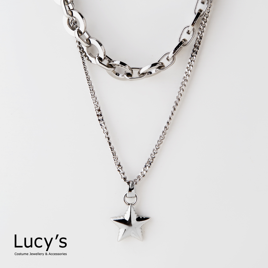 層次星系 雙層項鍊 (二色) (125427/125452)