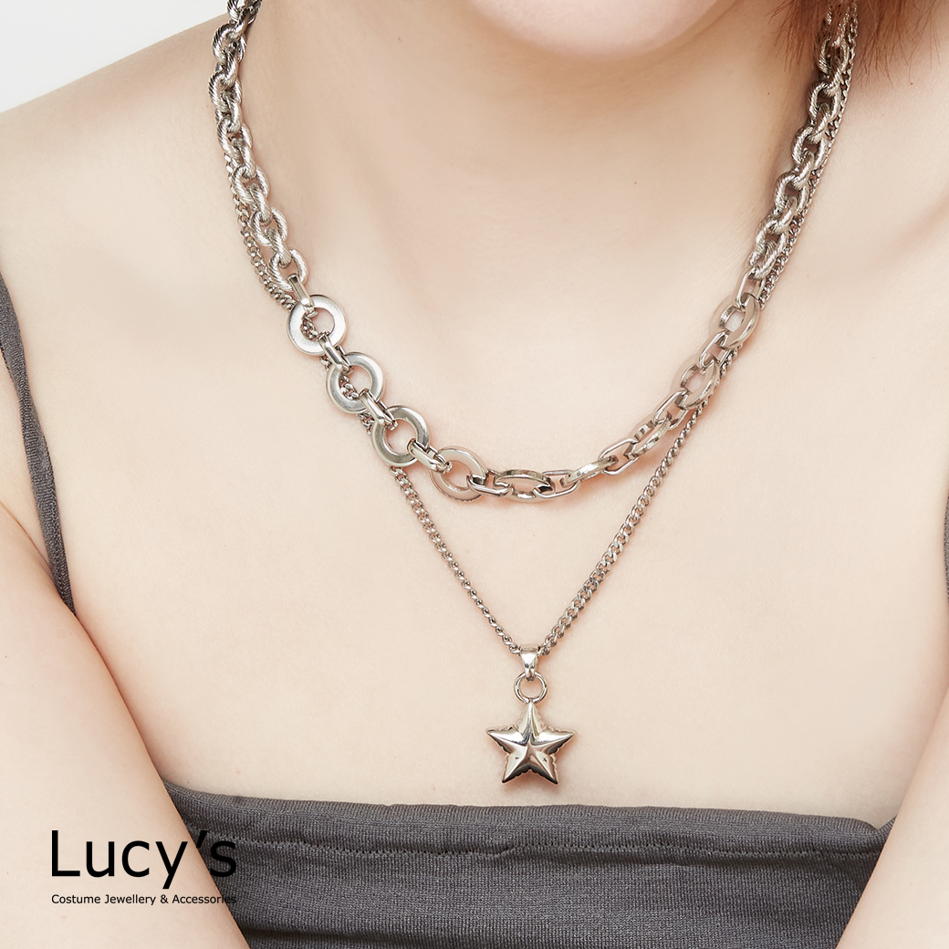 層次星系 雙層項鍊 (二色) (125427/125452)