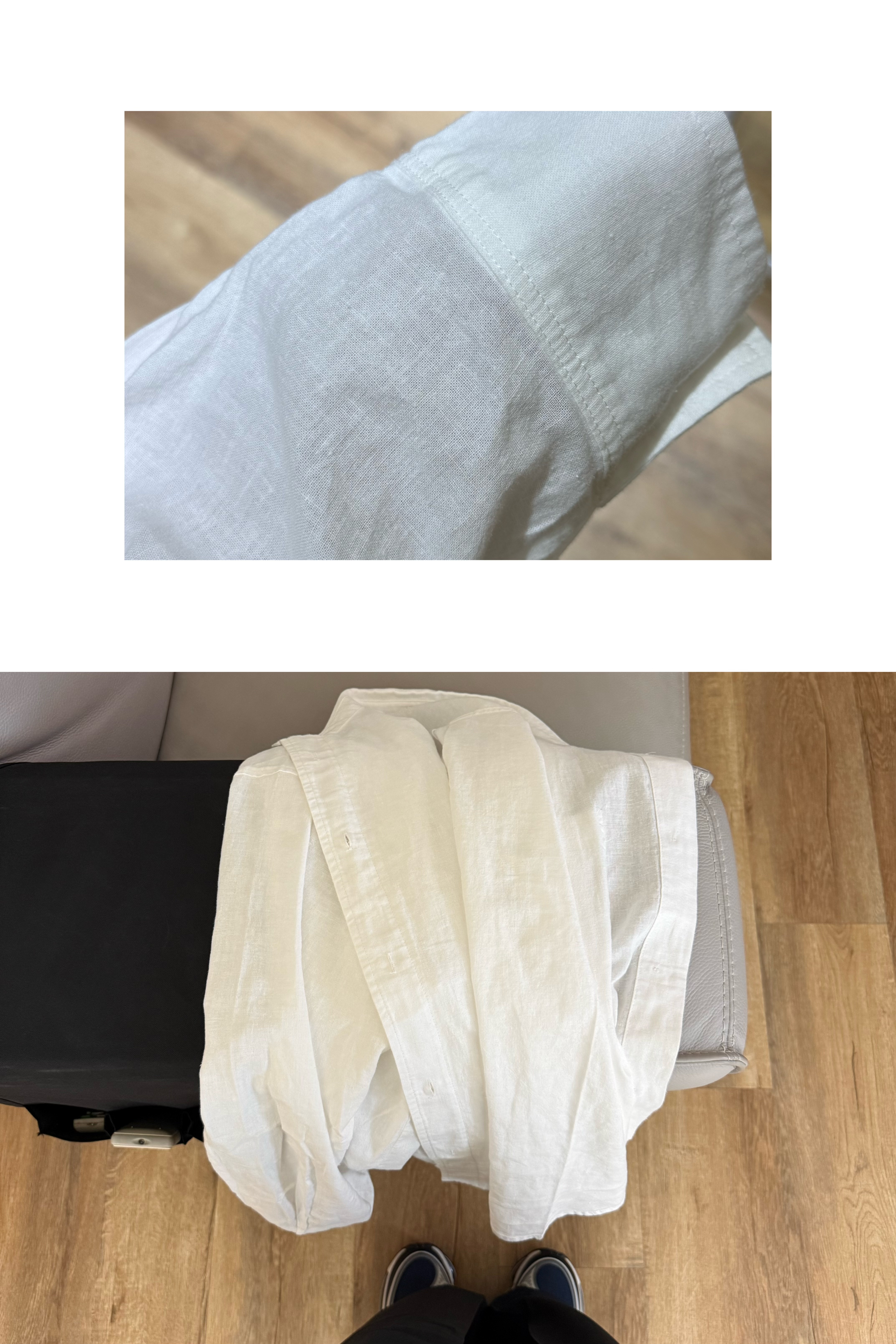 慵懶系寬襯衫 (白)