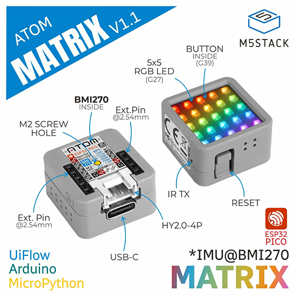 M5Stack ATOM Matrix v1.1
