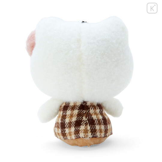 日本限定 Sanrio Hello Kitty 掛飾 蓬鬆摩卡格子