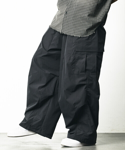 日本 Freak's Store Quick Dry Wide Silhouette Poly Ripstop Cargo Pants