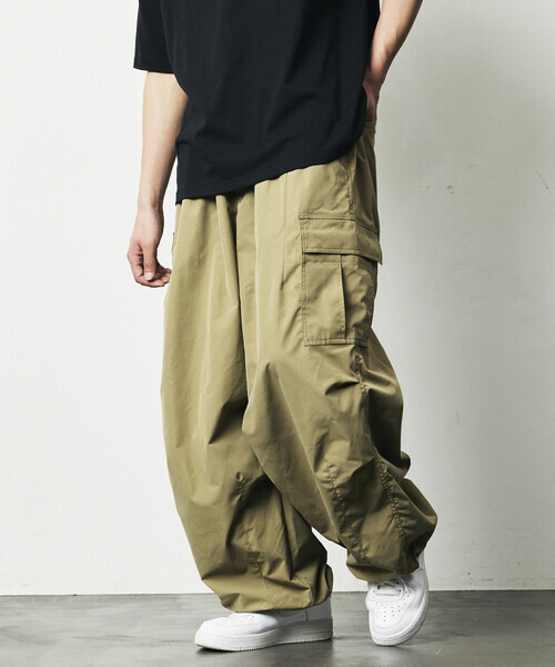 日本 Freak's Store Quick Dry Wide Silhouette Poly Ripstop Cargo Pants