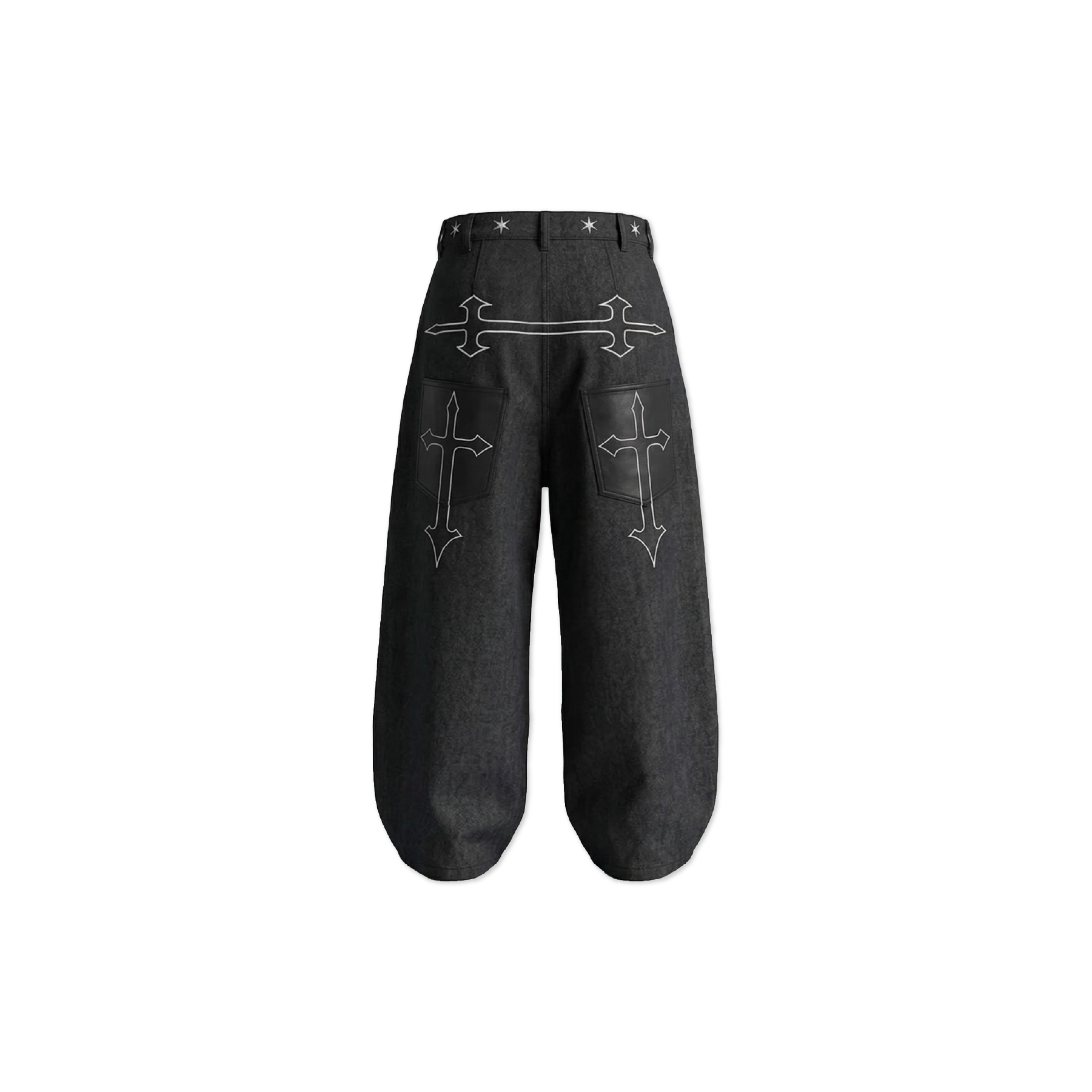 WBI 26AW DUSTLINE WCE-02 十字 圖騰 牛仔褲 長褲