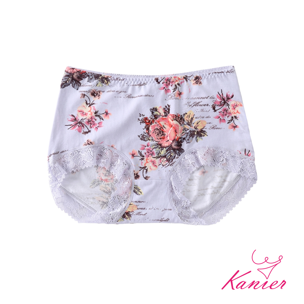 【Kanier卡妮兒】法式優雅 蠶絲抑菌 蕾絲滾邊 無痕中腰內褲【 9002 -M / L / XL / 2XL / 3XL 】