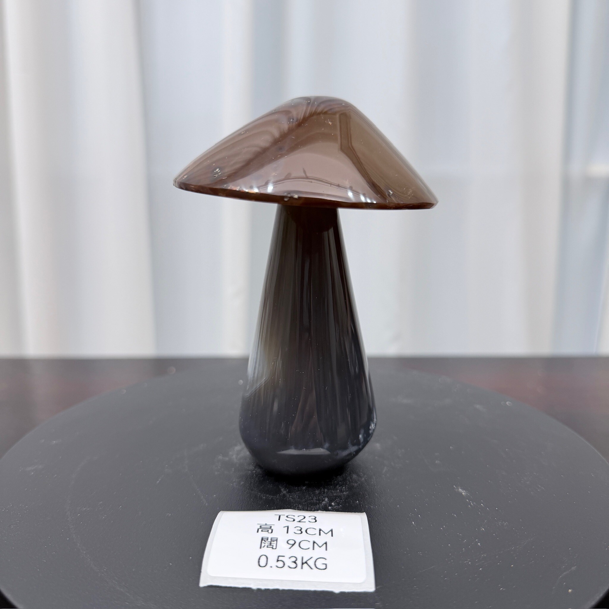 ZA023 TS23 瑪瑙水晶蘑菇 高度13cm 闊度9cm 重量0.53kg