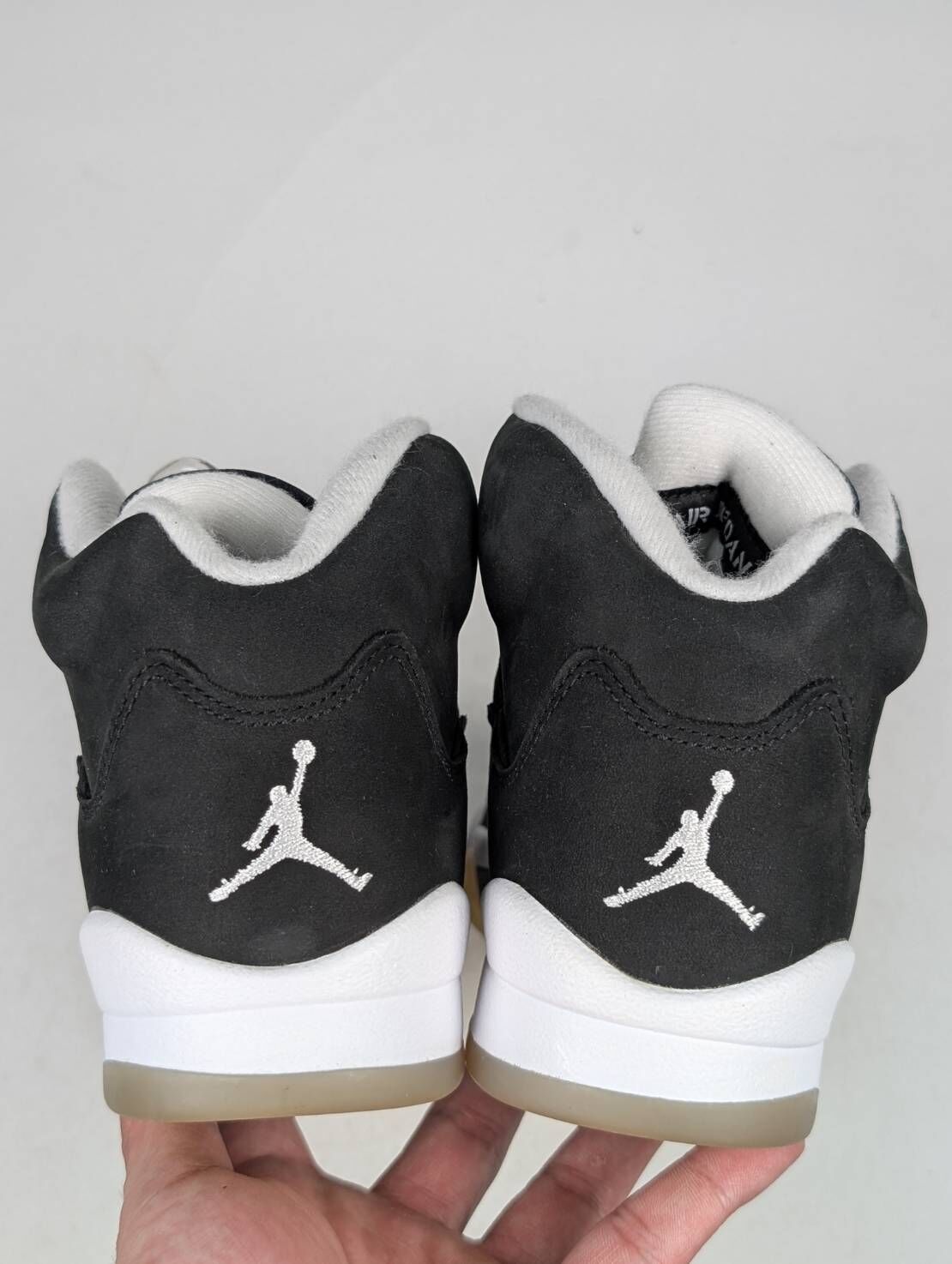 微瑕疵-左右腳鞋底泛黃鞋頭色差 440888-011 4Y Air Jordan 5 GS '' Oreo '' 黑白 Oreo 2021 女款