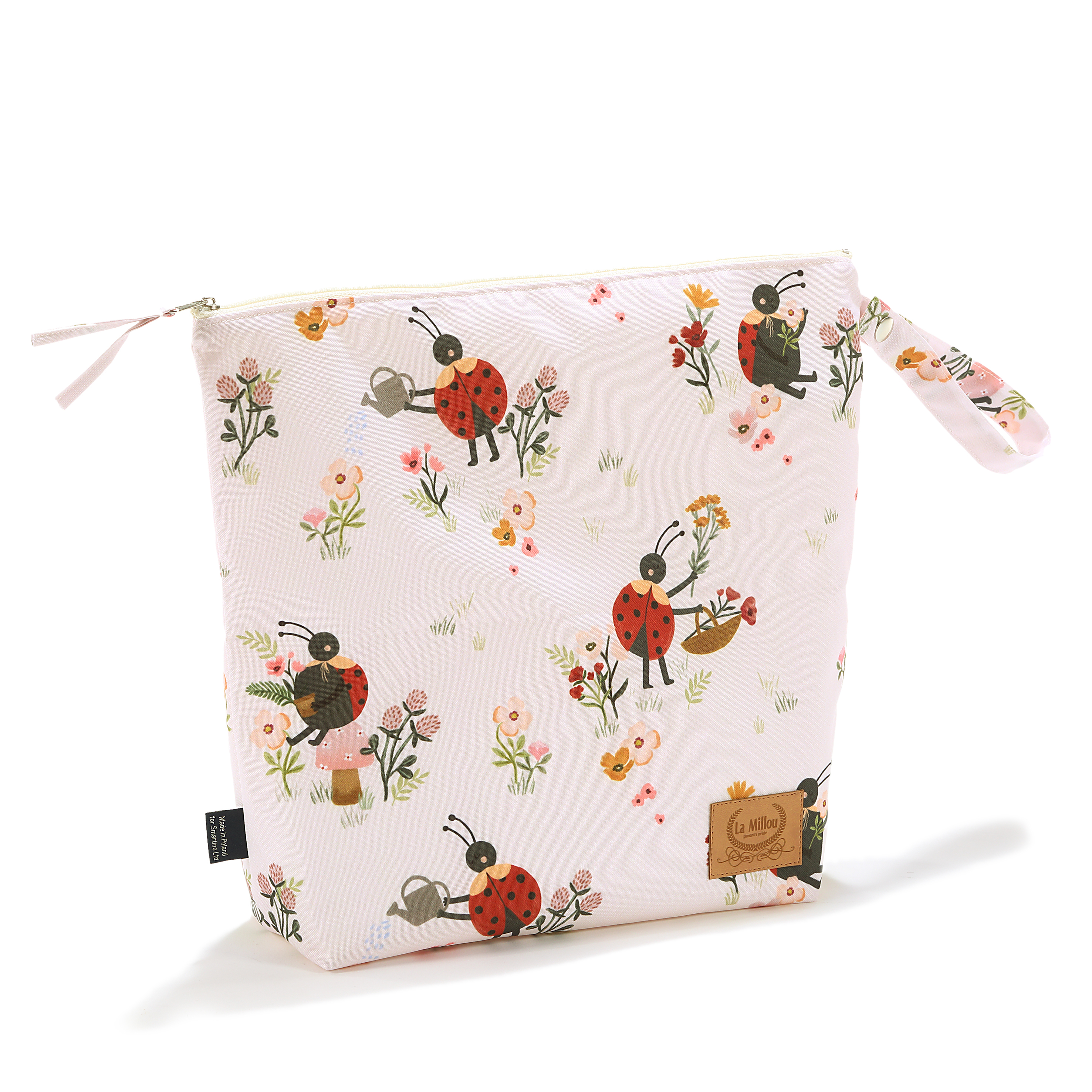 La Millou波蘭 尿布袋加大-方型28x32cm｜花蜜小瓢蟲