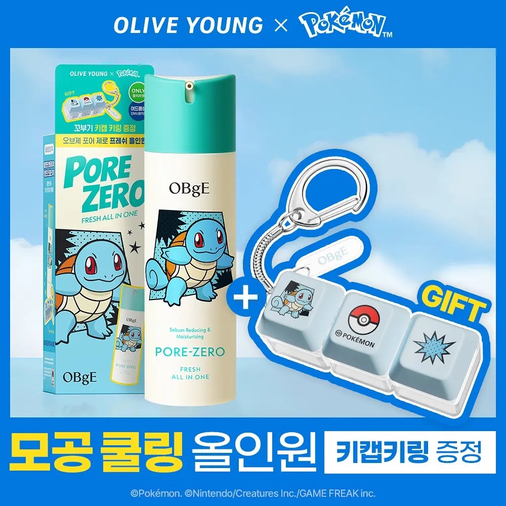 《Olive young連線》OBge x Pokemon  Pore Zero fresh all in one 150ml set