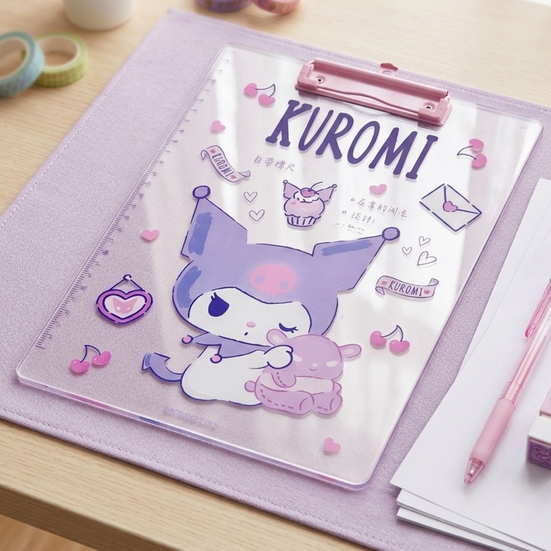 Kuromi Sanrio|hard board clip