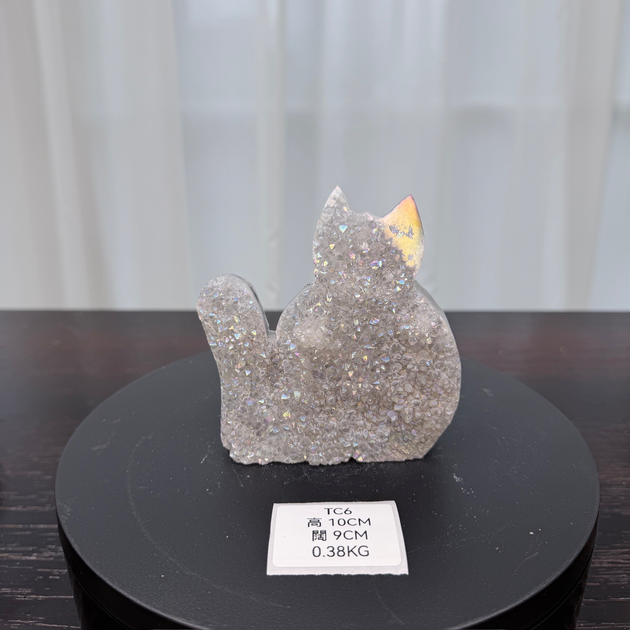 ZA041 TC6 黃水晶 貓貓 高度10cm 闊度9cm 重量0.38kg