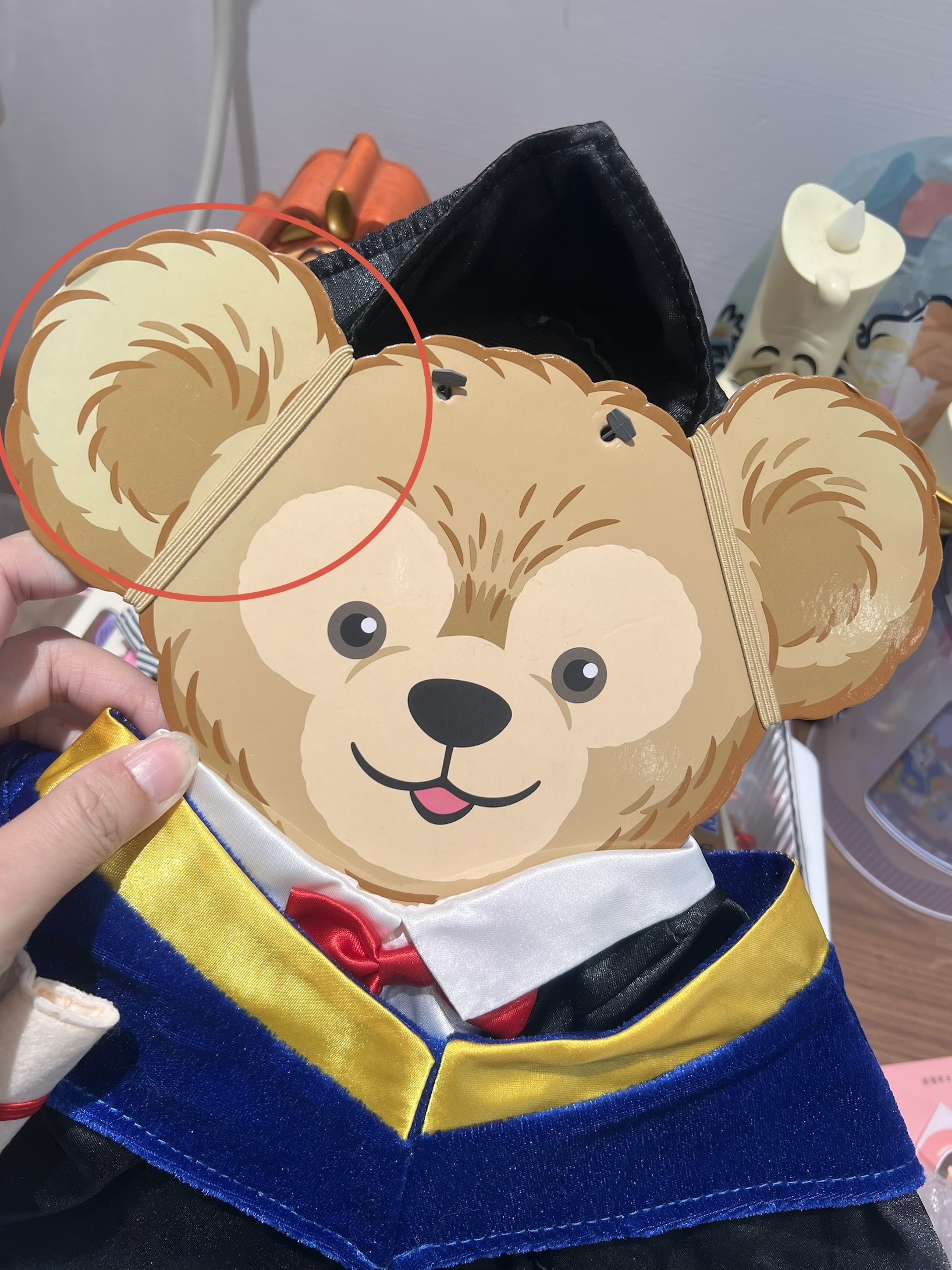 (全新NG品現貨) 達菲 Duffy S號娃娃 學士服 畢業服 造型服裝 套裝 (無娃娃) -香港迪士尼樂園