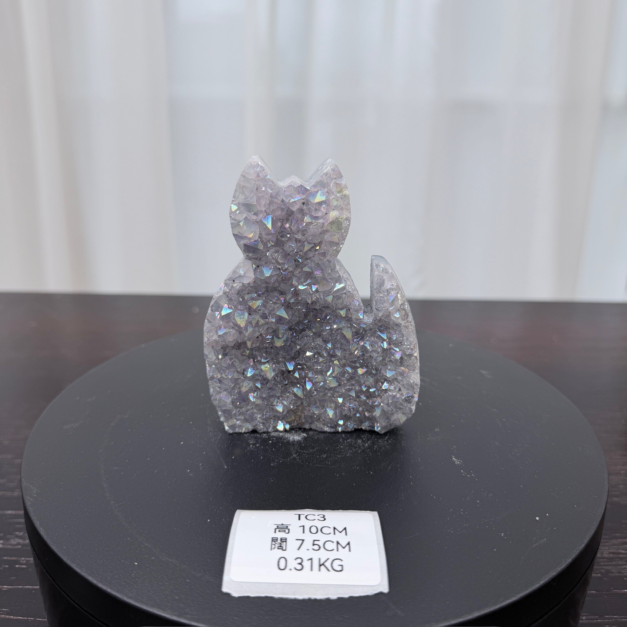 ZA038 TC3 黃水晶 貓貓 高度10cm 闊度7.5cm 重量0.31kg