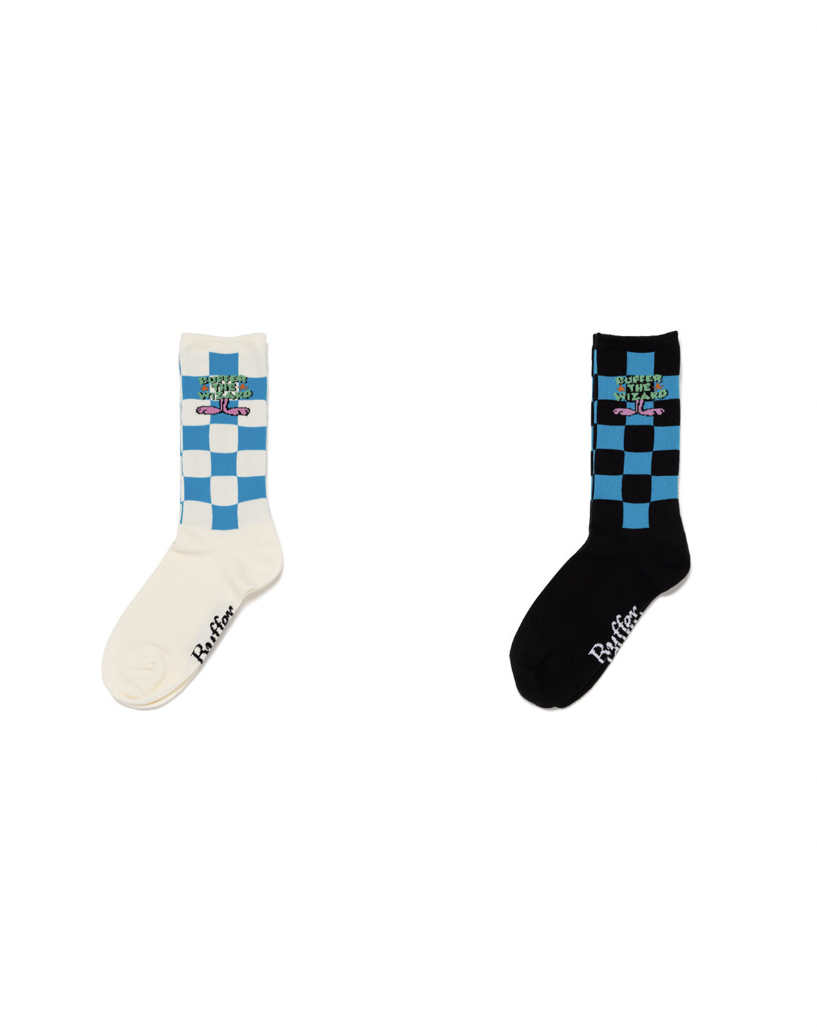 [現貨] Buffer SS26 Jacquard Socks Buffy's Fav |  (Black / White)