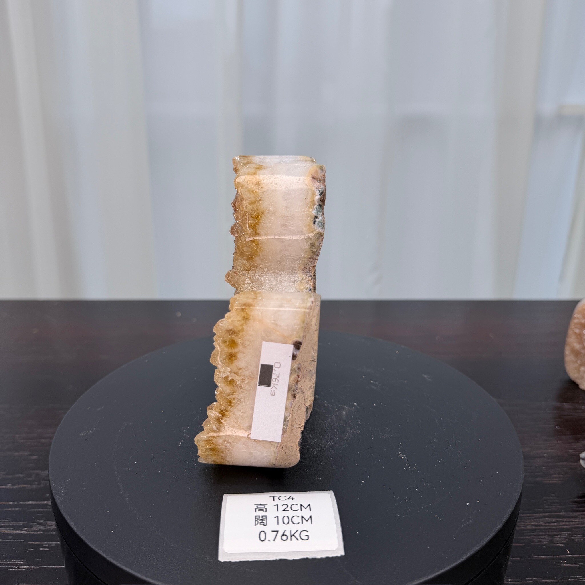 ZA039 TC4 黃水晶 貓貓 高度12cm 闊度10cm 重量0.76kg