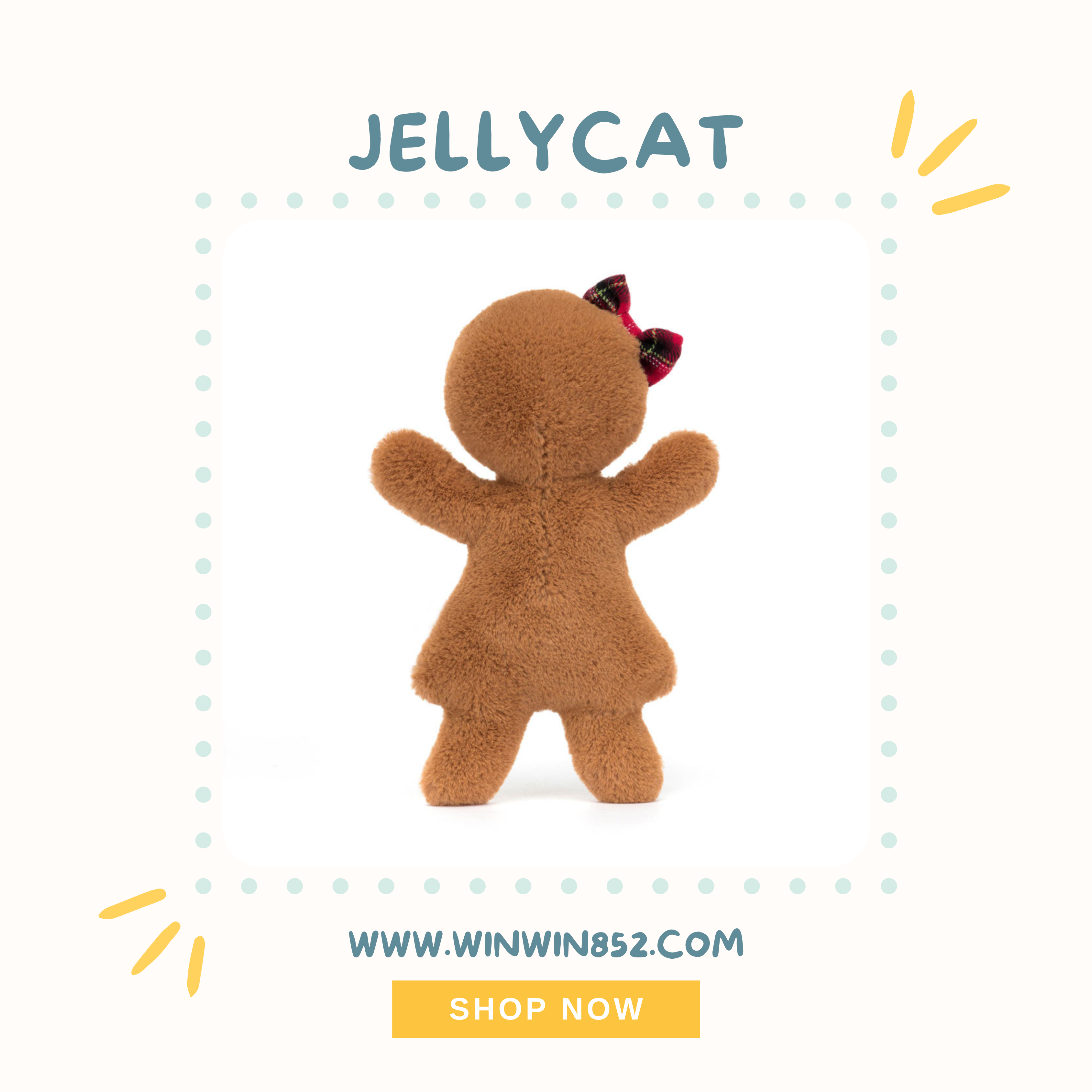 Jellycat Jolly Gingerbread Ruby