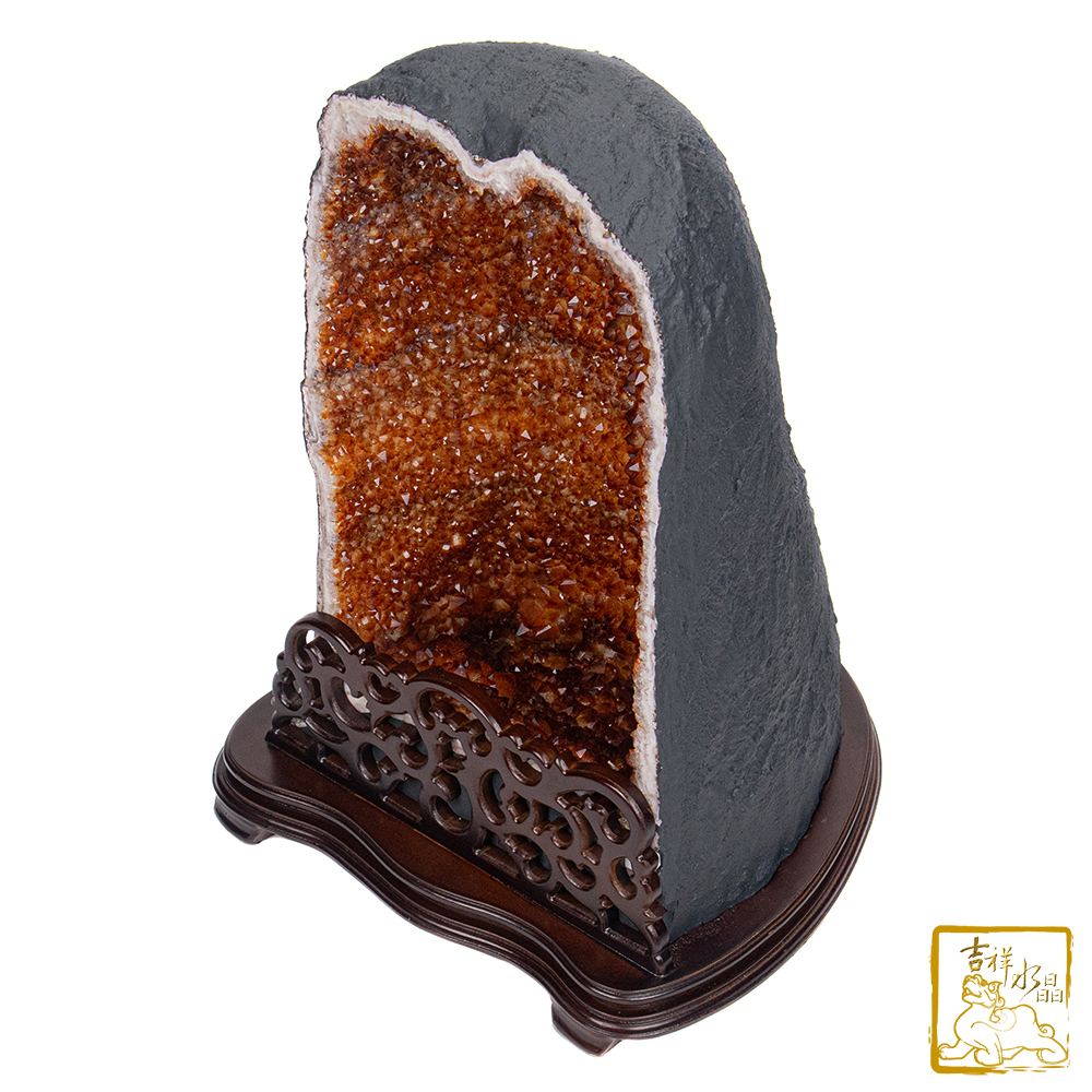 巴西黃水晶洞 36.4kg 招財吸金