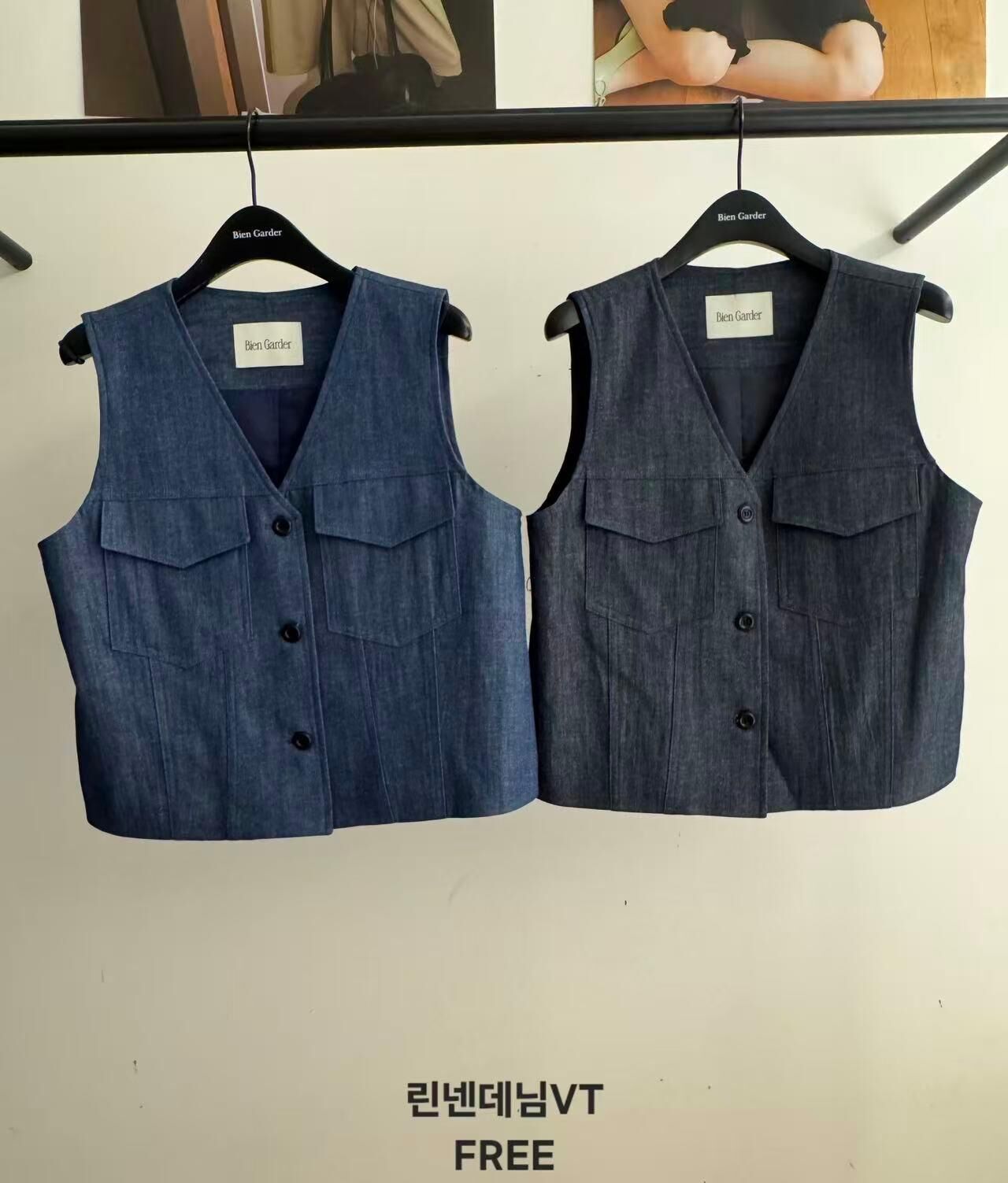 BG6109 薄牛仔背心外套