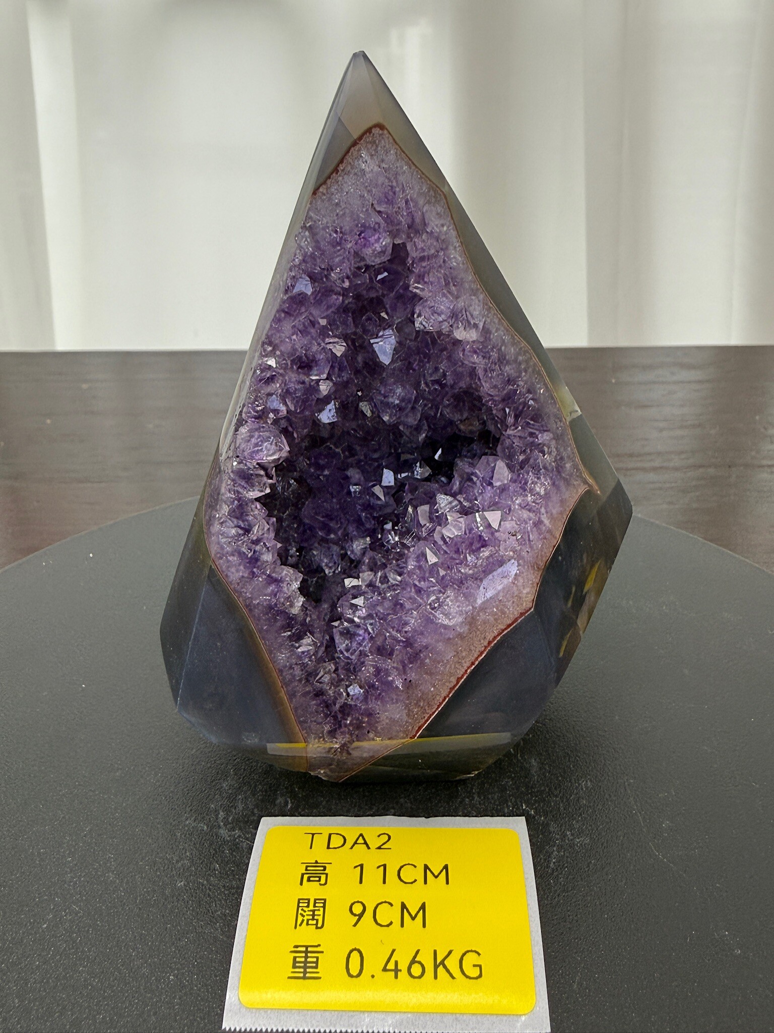 ZA124 TDA2 瑪瑙水晶帳幕星空 高度11cm 闊度9cm 重量0.46kg