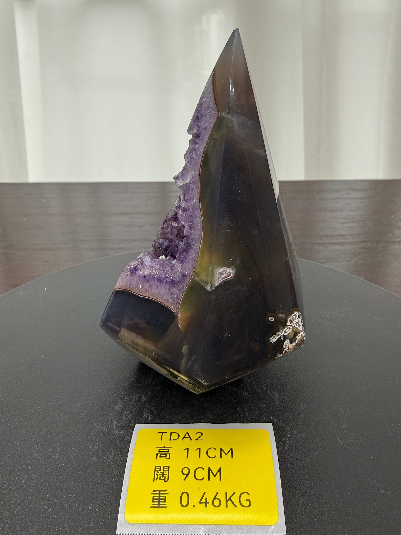 ZA124 TDA2 瑪瑙水晶帳幕星空 高度11cm 闊度9cm 重量0.46kg