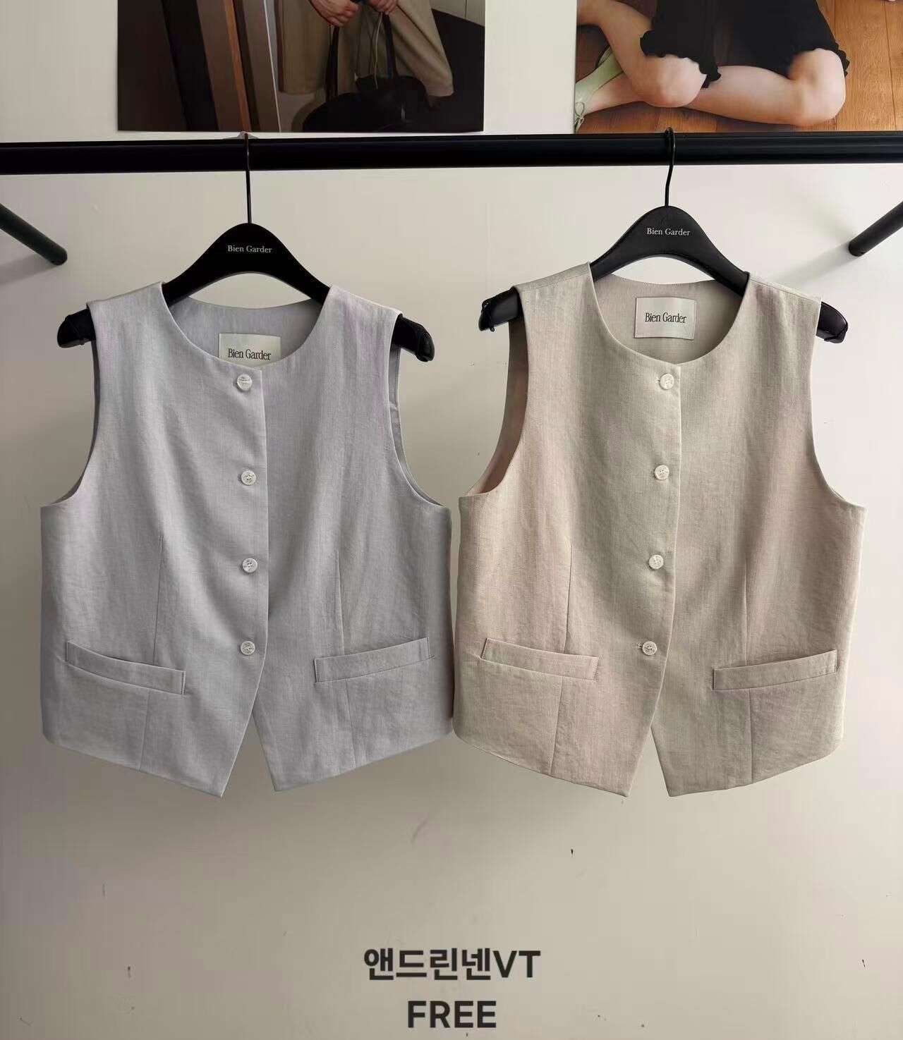 BG6119 微皺馬甲外套