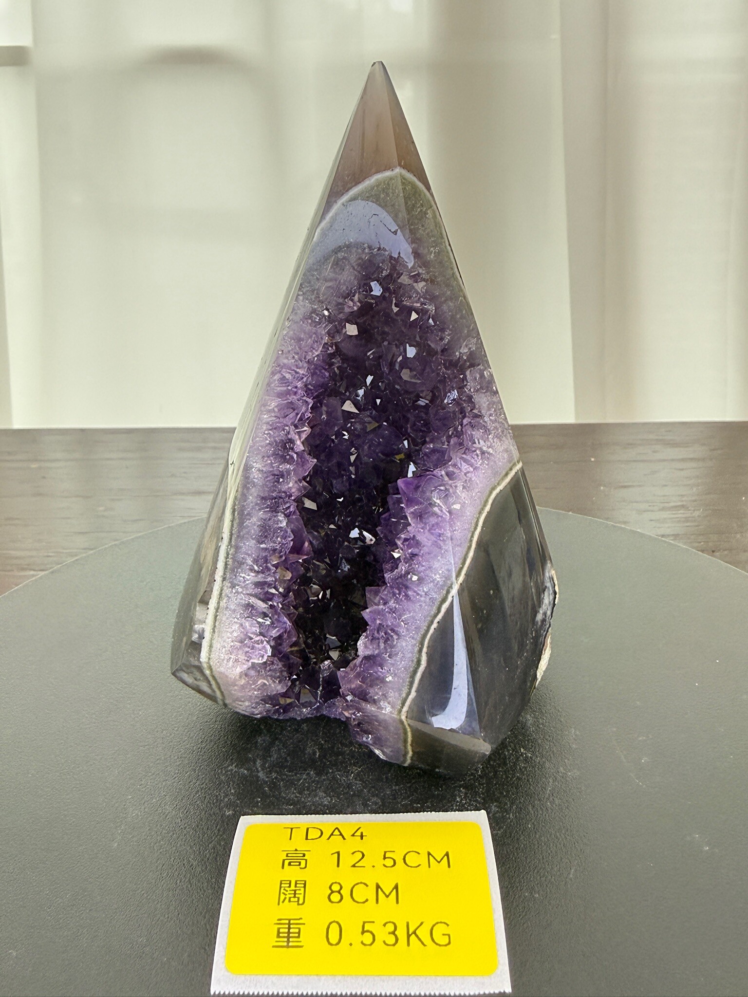 ZA126 TDA4 瑪瑙水晶帳幕星空 高度12.5cm 闊度8cm 重量0.53kg