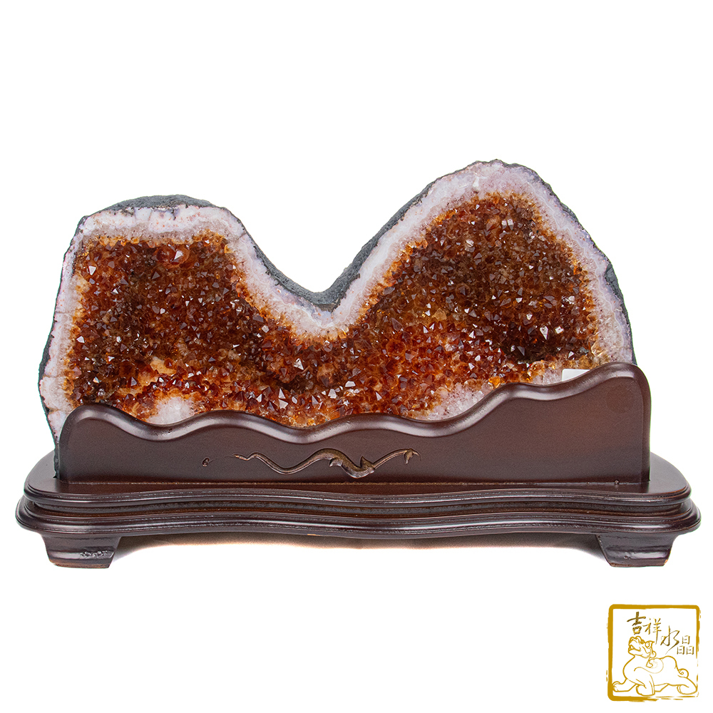 巴西黃水晶洞 15.6kg 財源廣進