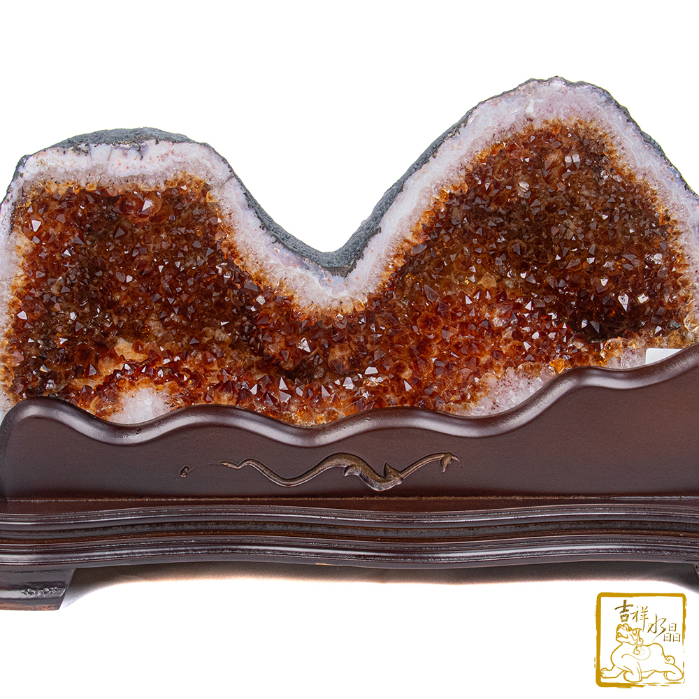 巴西黃水晶洞 15.6kg 財源廣進