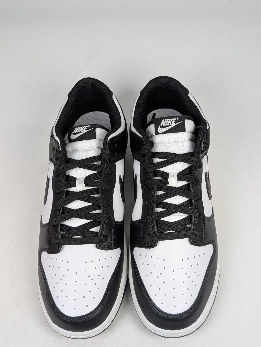 微瑕疵-左右腳內外側勾勾脫落中底泛黃 DD1391-100 M13 Nike Dunk Low “White/Black” 白黑 熊貓 低筒 男女