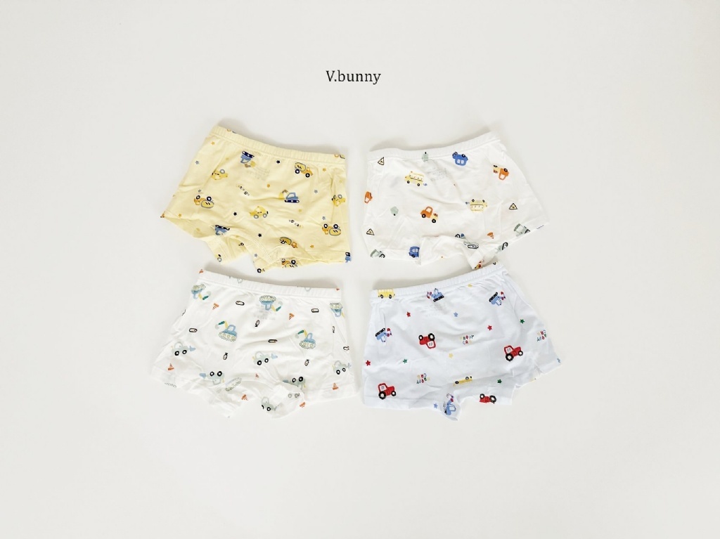 正韓夏Vbunny 男孩車車莫代爾凉感內褲組