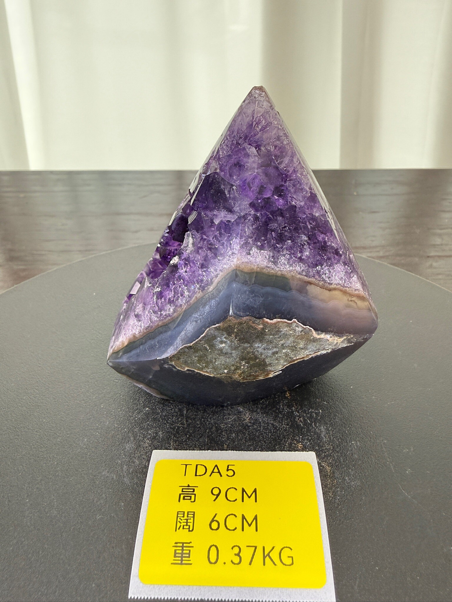 ZA127 TDA5 瑪瑙水晶帳幕星空 高度9cm 闊度6cm 重量0.37kg