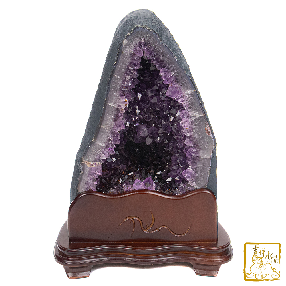 巴西紫水晶洞 18.6kg 共生紫鈦晶