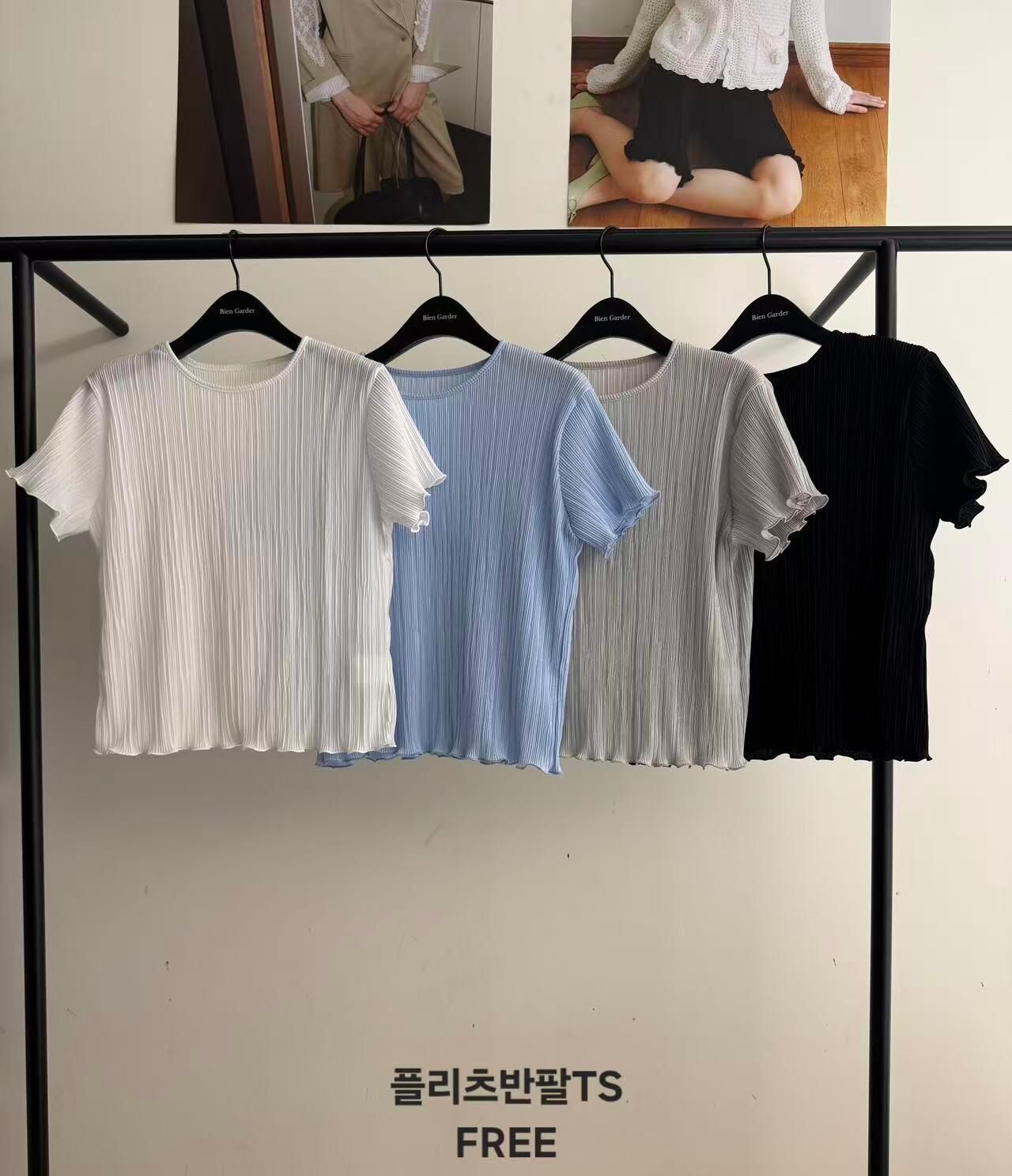 BG6122 混絲木耳邊上衣 *優惠碼不適用*