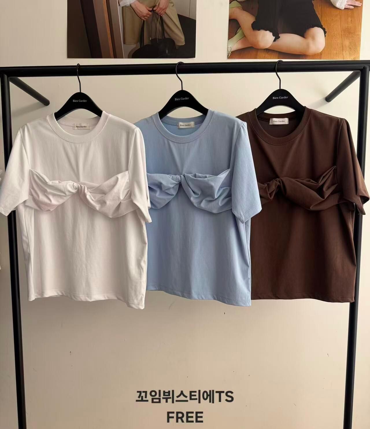 BG6126 紐節拼接Tee