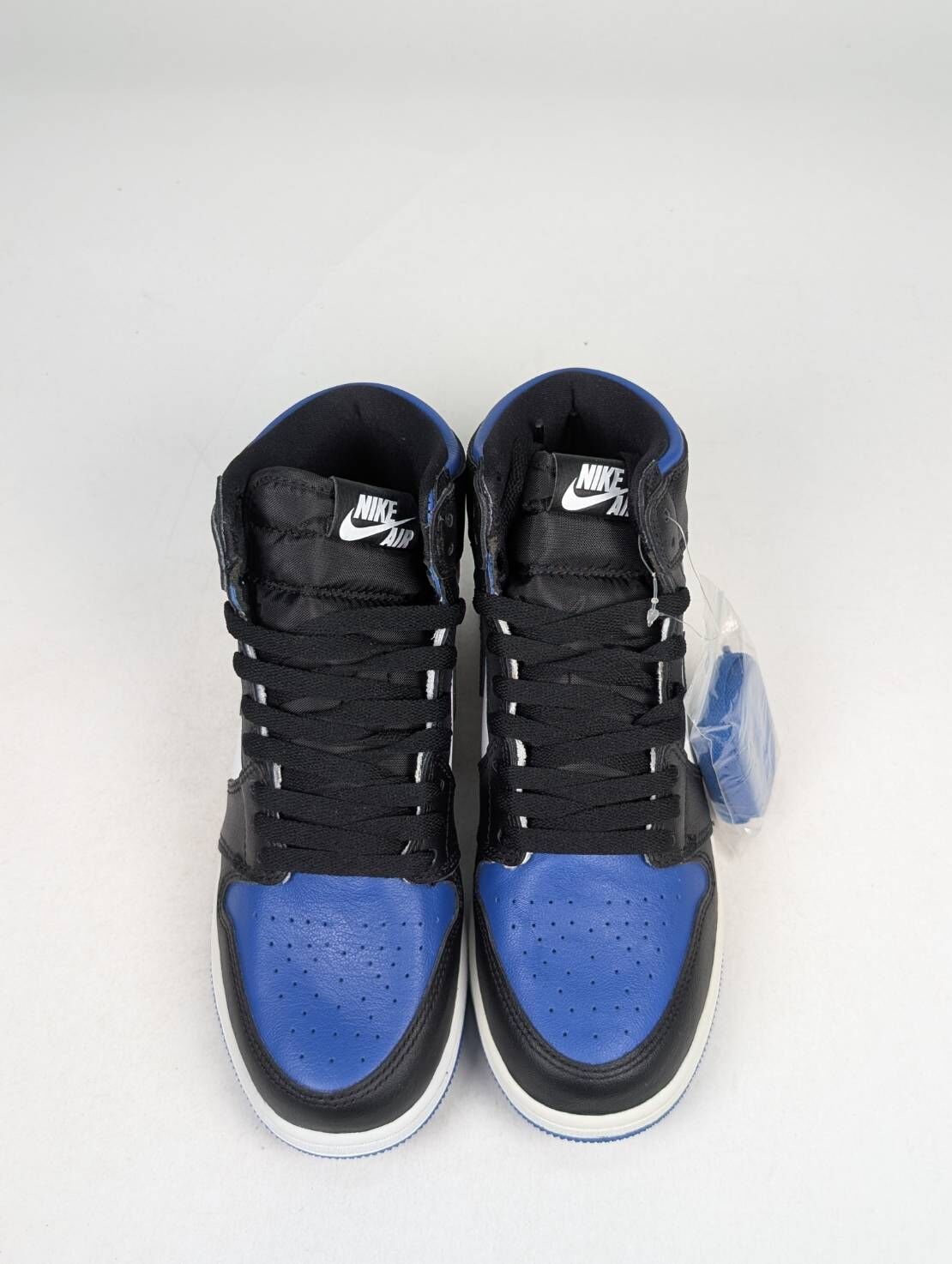 微瑕疵-左右腳中底色差 575441-041 6Y Air Jordan 1 “Game Royal” GS 黑藍 小閃電 女鞋