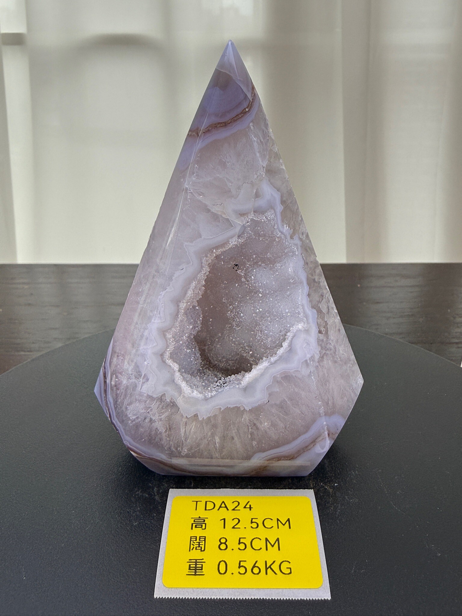 ZA146 TDA24 瑪瑙水晶帳幕星空 高度12.5cm 闊度8.5cm 重量0.56kg