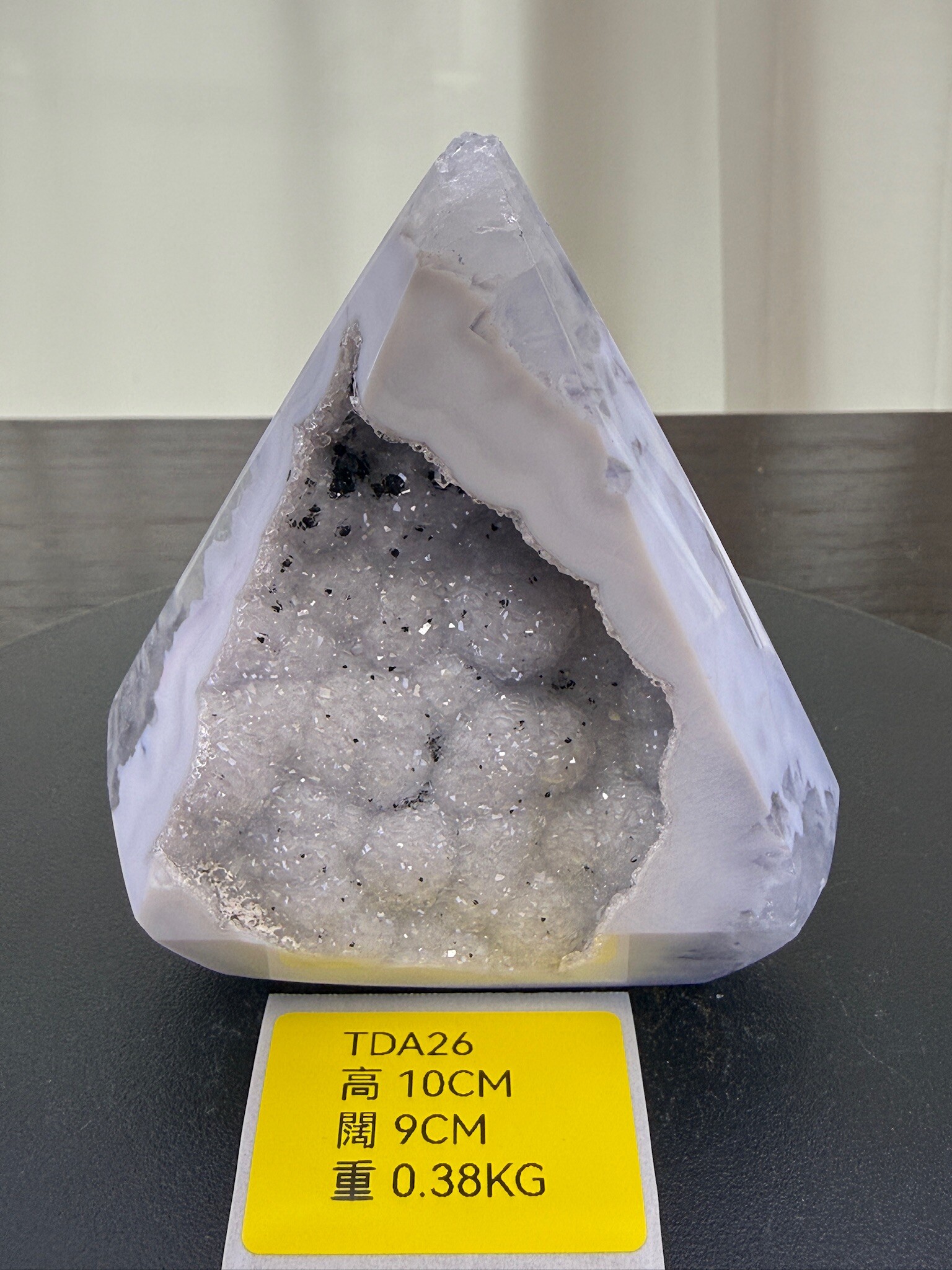 ZA148 TDA26 瑪瑙水晶帳幕星空 高度10cm 闊度9cm 重量0.38kg